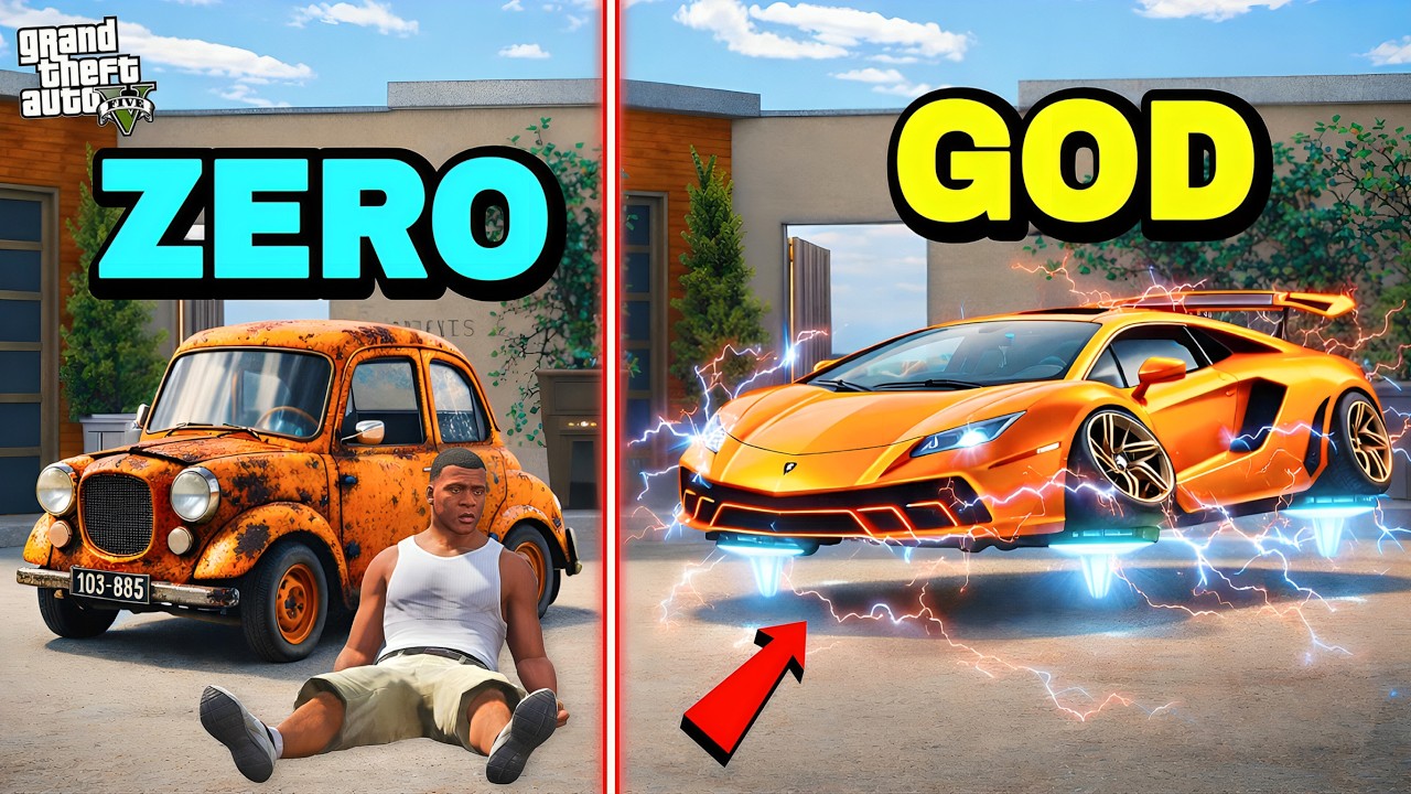 Upgrading $1 Car to $1,000,000 Flying Car in GTA 5 !