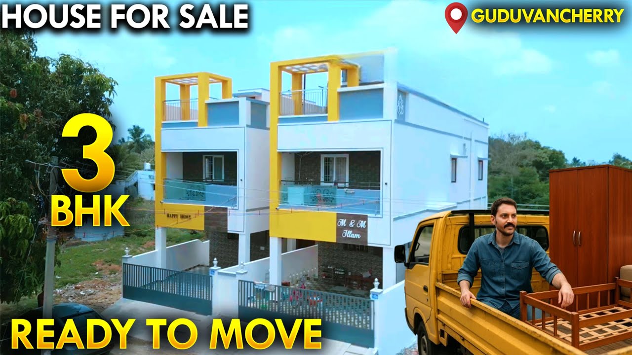 தனி வீடு🏡3BHK Individual Duplex House for Sale In Chennai Guduvancherry | Mano's Try Home Tour