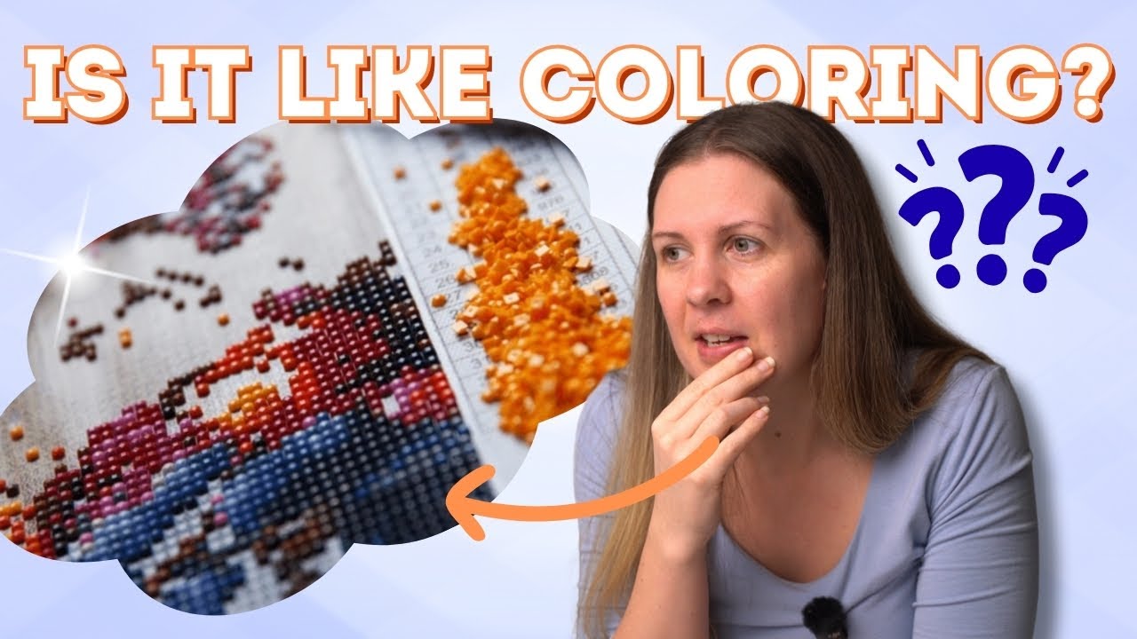 Trying Diamond Painting for the First Time 😮 💎 Colorist Reacts!