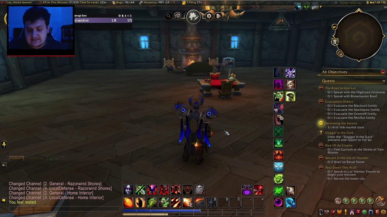 B'day World Of Warcraft Blood Elf Warlock Day 5