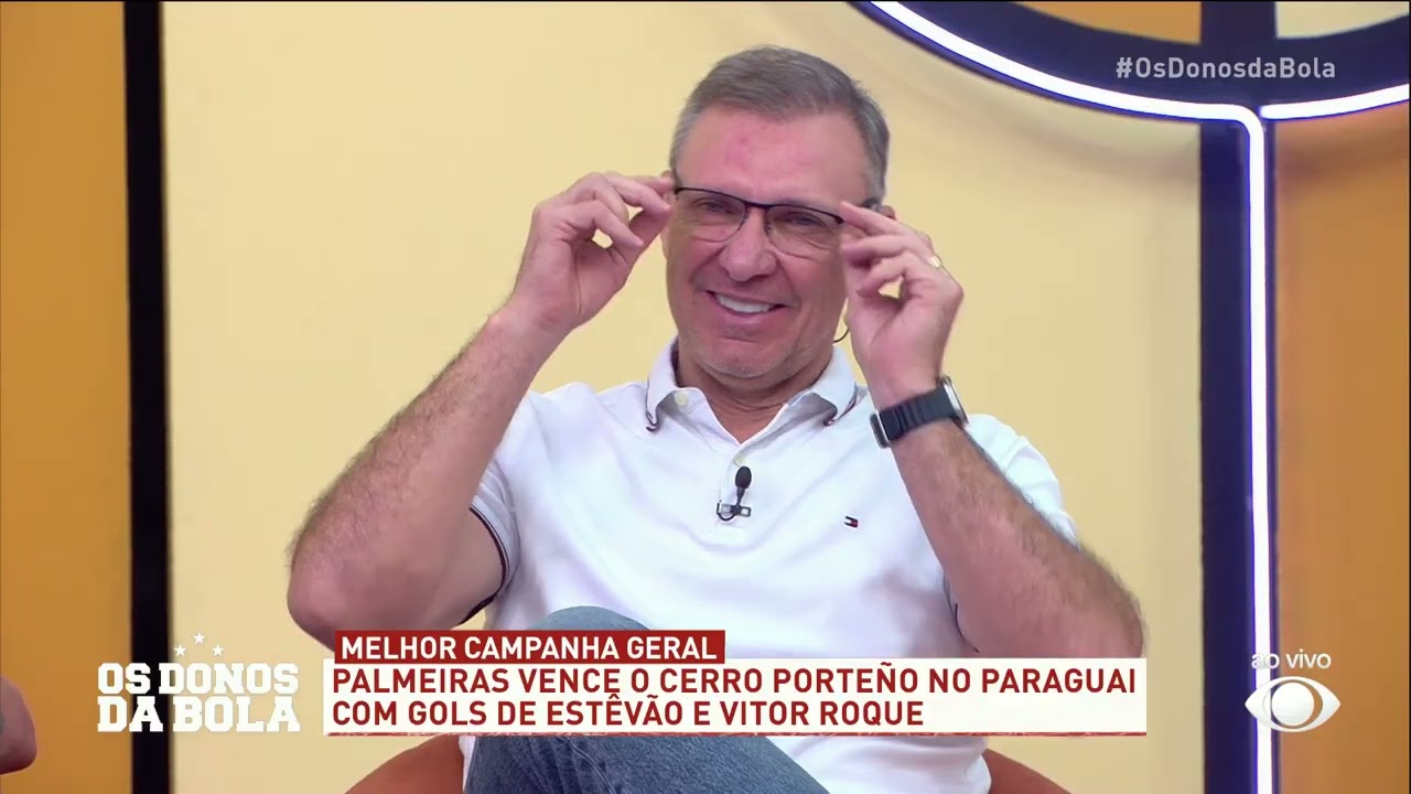 Neto elogia Palmeiras após vitória na Libertadores, interrompe programação e diz: ‘Habemus Papam’