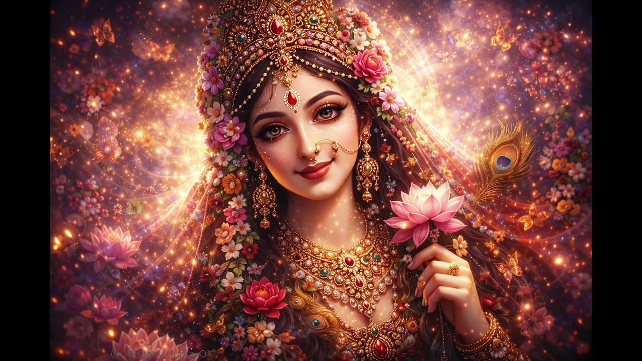 Shri Radhe Radhe Radhe Radhe Shri Radhe| Radha Rani Mantra 108 TimesRadhe RadheJap#@OKSadhviGupta-OK