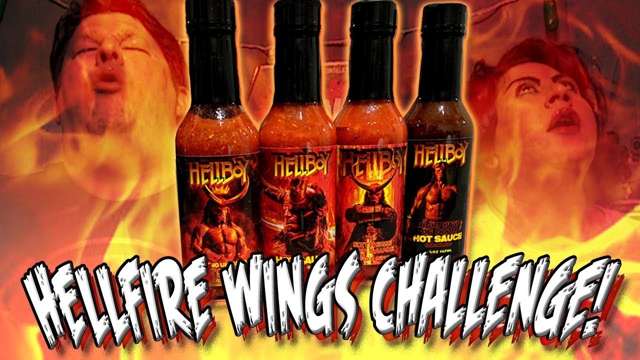 HELLBOY HELLFIRE WINGS CHALLENGE *6.66 MILLION SHU!* | Hellfire Hot Sauce