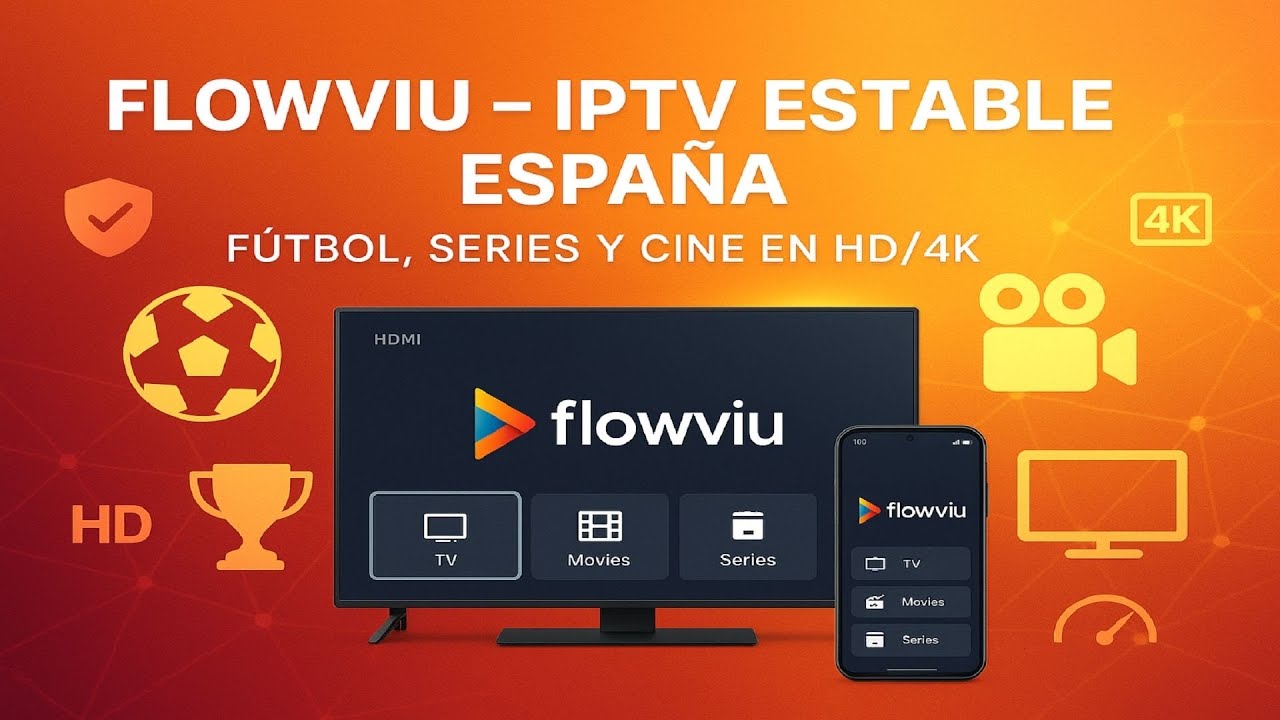 Flowviu &ndash; Mejores Listas IPTV Espa&ntilde;a  F&uacute;tbol, Cine y Series en HD4K