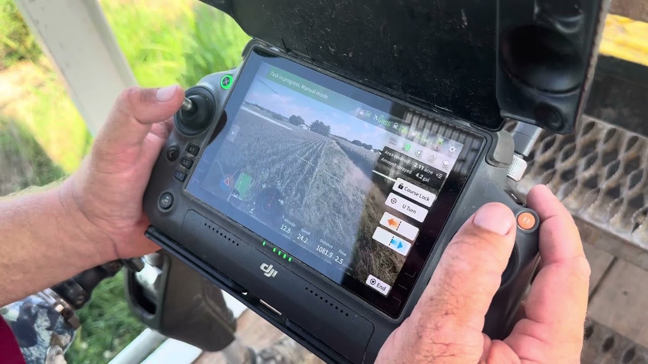 Mapping fields with manual+ using DJI T50