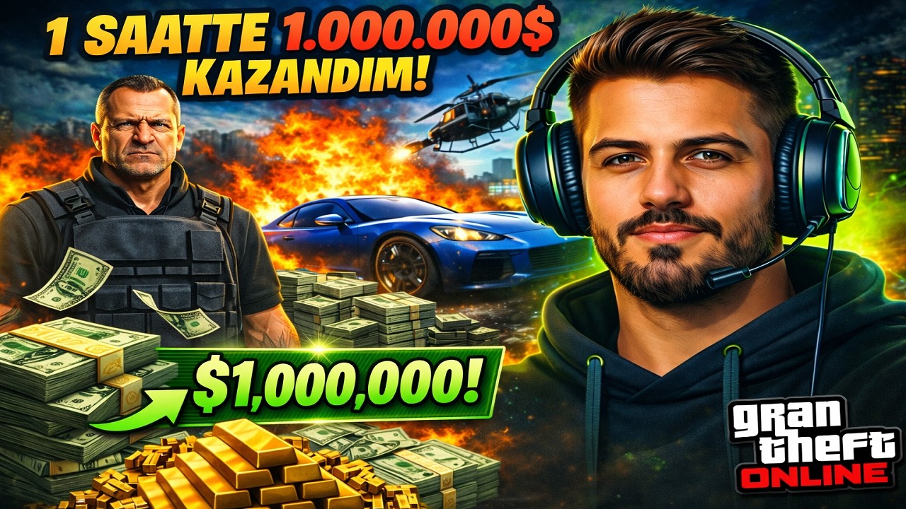1 SAATTE 1.000.000$ KAZANDIM! 😱 GTA Online Vincent Para Yöntemi (Çok Kolay!)