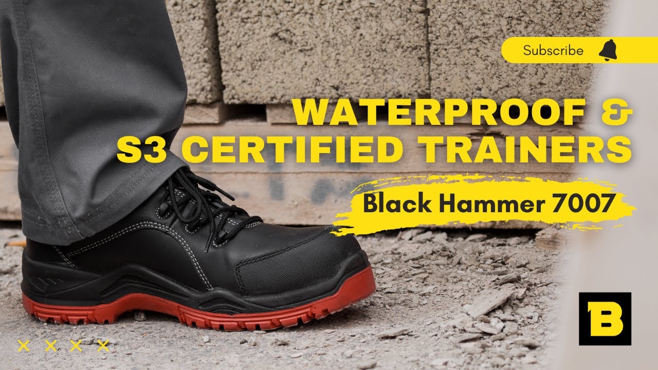 Mens Safety Trainers Steel Toe Cap And Steel Midsole | Waterproof Work Lightweight Shoes S3 SRC 7007