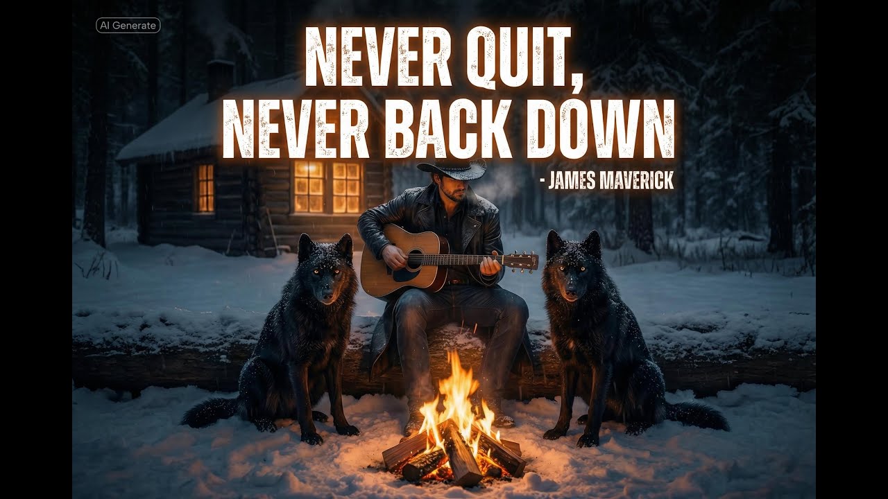 Never Quit Never Back Down - James Maverick (Official Lyrics Video) #neverquit