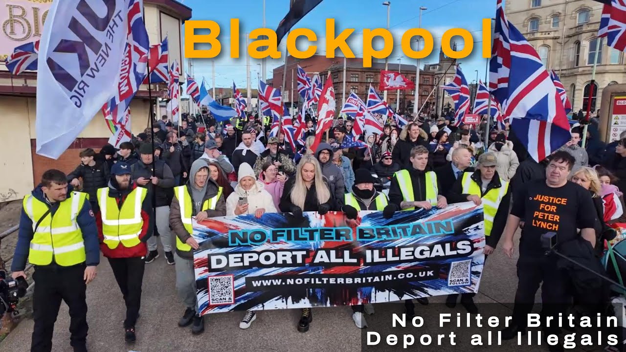 Blackpool | No filter Britain | Metropole Hotel - Deport all Illegals