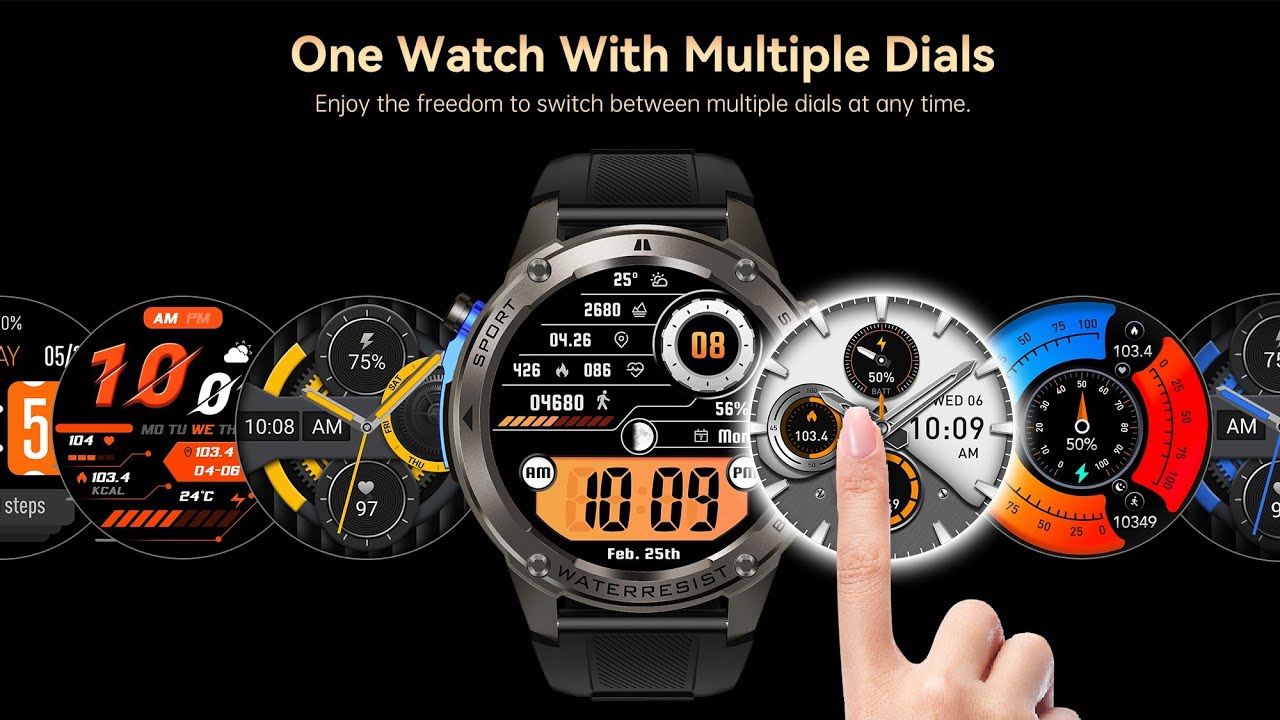 @DM56 Smart watch OUTDOOR GPS, 5ATM, 500mAh