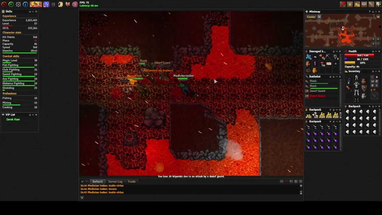 Medivia - Leveling Druid 8~100 free acc - Day 9 - 56~58