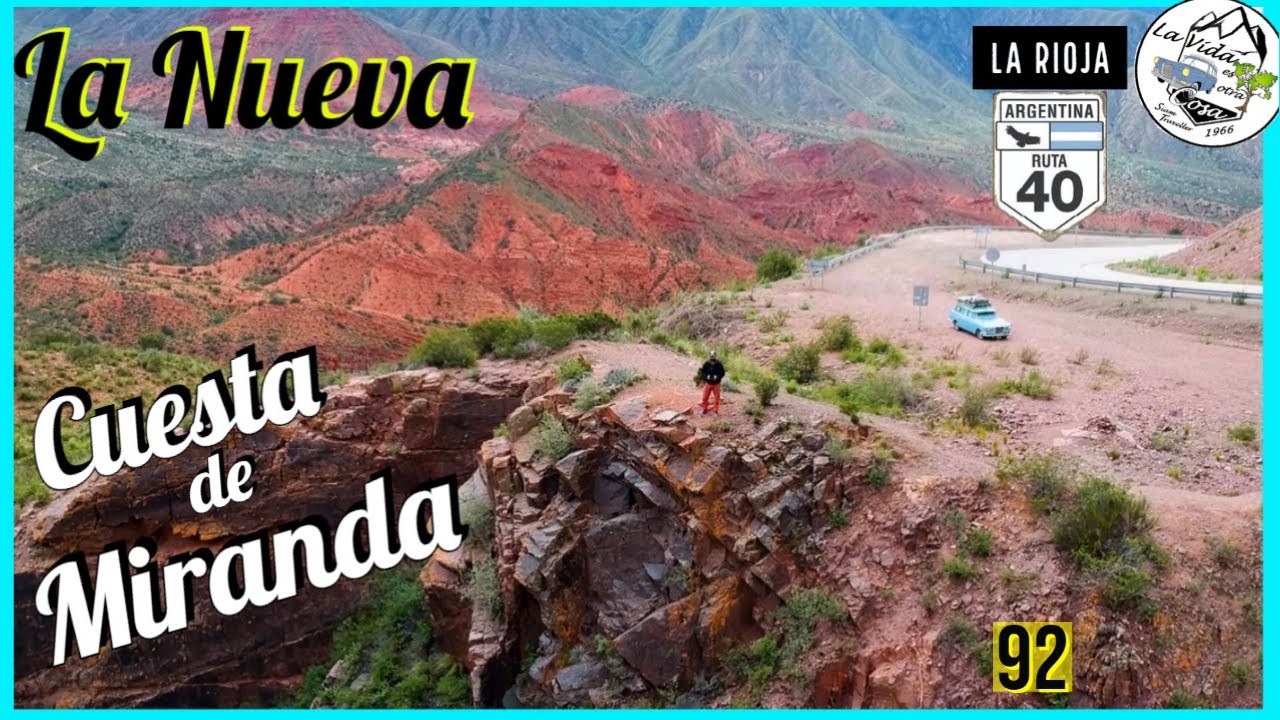 ✔La NUEVA Traza de la RUTA 40 en la CUESTA de MIRANDA.👉MIRALA desde EL AIRE👈. 🇦🇷La Rioja 🏞