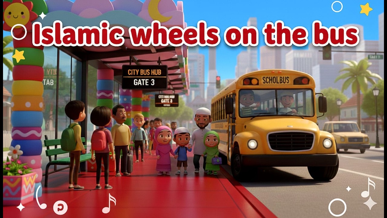 The wheel on the bus