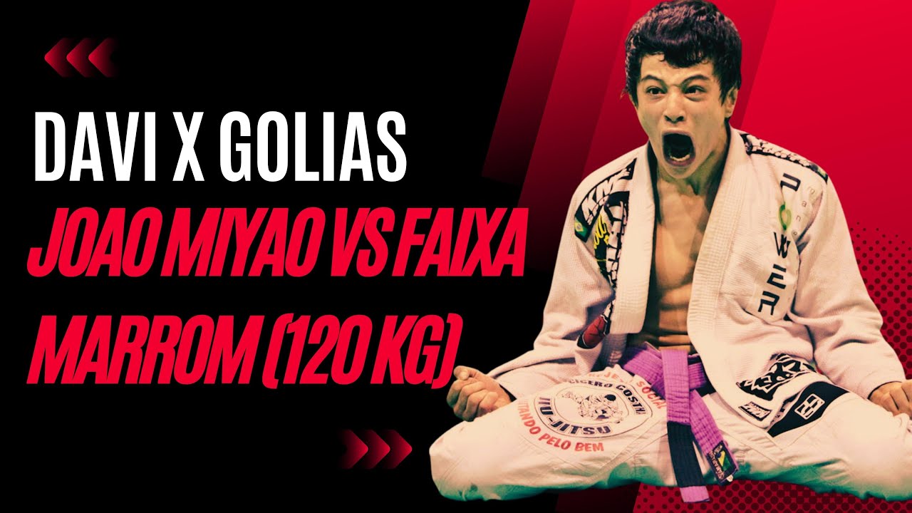 JOAO MIYAO rola com gigante de 120 kg