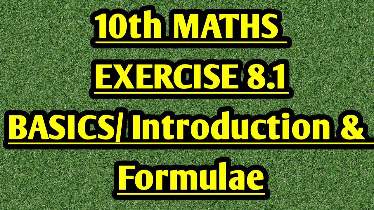 10th maths EXERCISE 8.1 INTRODUCTION/ basics important FORMULAE UNIT 8  STATISTICS & PROBABILITY