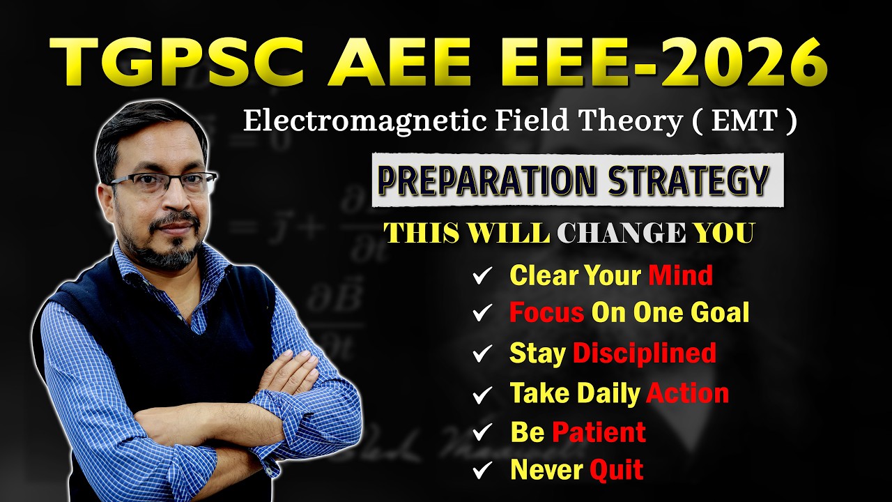 TGPSC AEE - EEE ТЕОРИЯ ЭЛЕКТРОМАГНИТНОГО ПОЛЯ ( EMT ) СТРАТЕГИЯ ПОДГОТОВКИ || SAIMEDHA KOTI - HYD