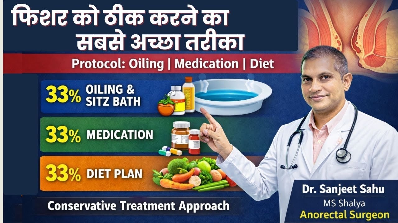 How to Manage Fissure in Ano Easily | 33% Oiling & Sitz Bath| 33% Medicine |33% Diet Dr Sanjeet Sahu