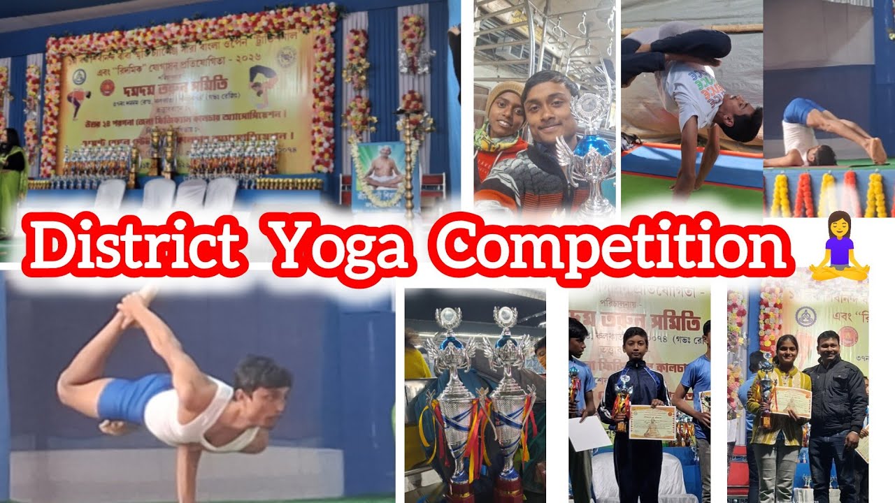 Today Yoga competition 🧘‍♀️ ✨️ at Dumdum🤩🤩  I secured the first place 😎 🥹