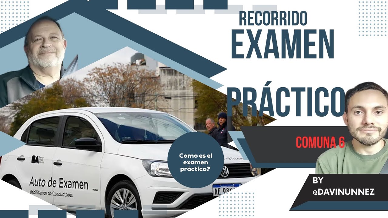 Examen de manejo práctico COMUNA 6   2023