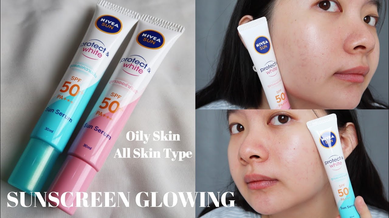 Review Nivea SUN Protection Serum SPF 50+ PA+++ Oil Control & Instant Aura 🧴☀️ | Ester Wijaya