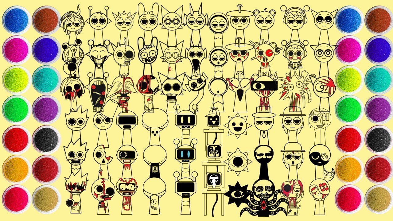 Drawing All Sprunki Characters (Phase 1-3) - Incredibox Sprunki