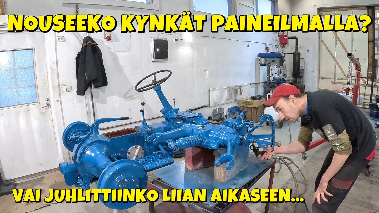Nostolaitteen TESTAUS Paineilmalla - onnistuuko?
