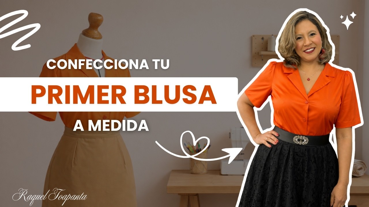 Blusa desde cero – Día 1 | Patronaje paso a paso: base, manga y cuello