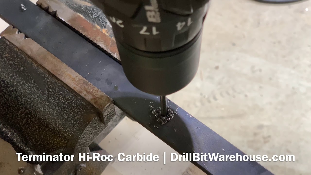 Terminator Hi-Roc Carbide Drilling Hard Steel