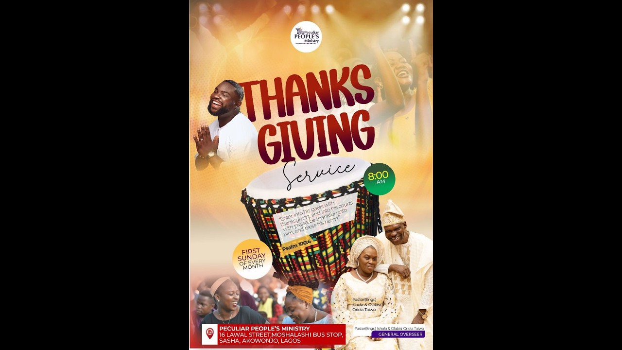 THANKSGIVING SERVICE (MARCH)