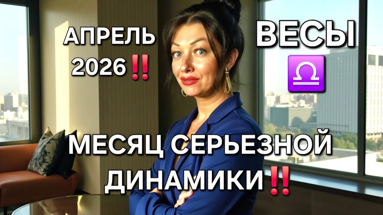 ♎️ВЕСЫ- ВАШ ГОРОСКОП НА АПРЕЛЬ 2026 от АНАСТАСИИ ГРИГОРЯН! 