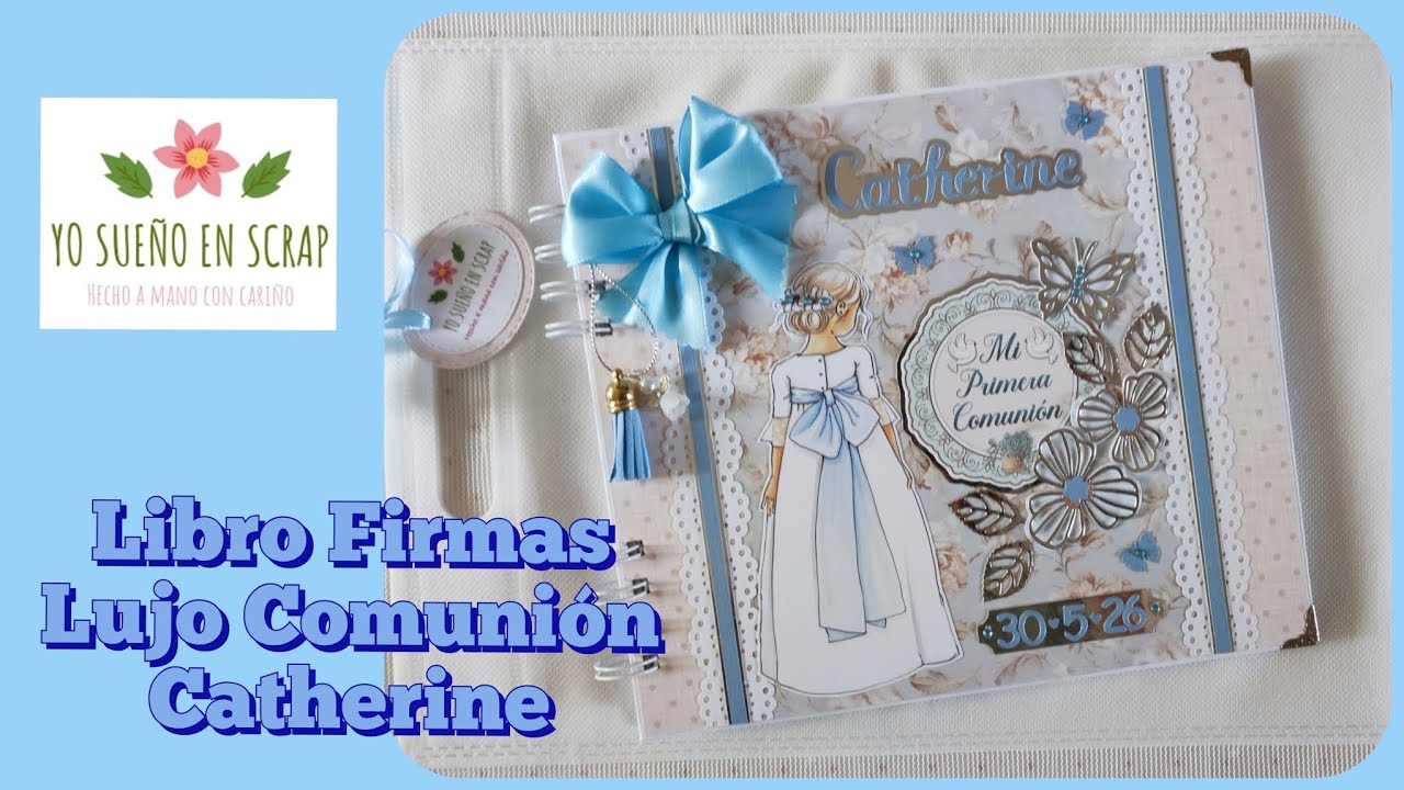 Libro de Firmas Lujo Comunión Catherine