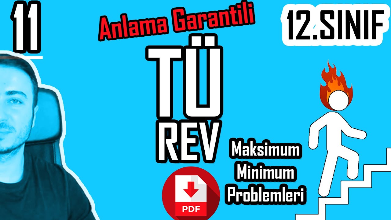 Türev-6 Maksimum Minimum Problemleri 12.Sınıf / (Anlama Garantili)