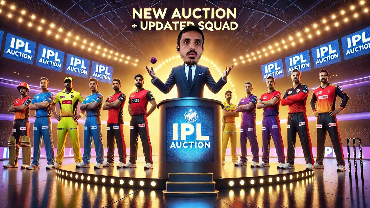 New Auction update : Ready for 2025 Indian Premier League IPL in Real Cricket 24 Live Stream