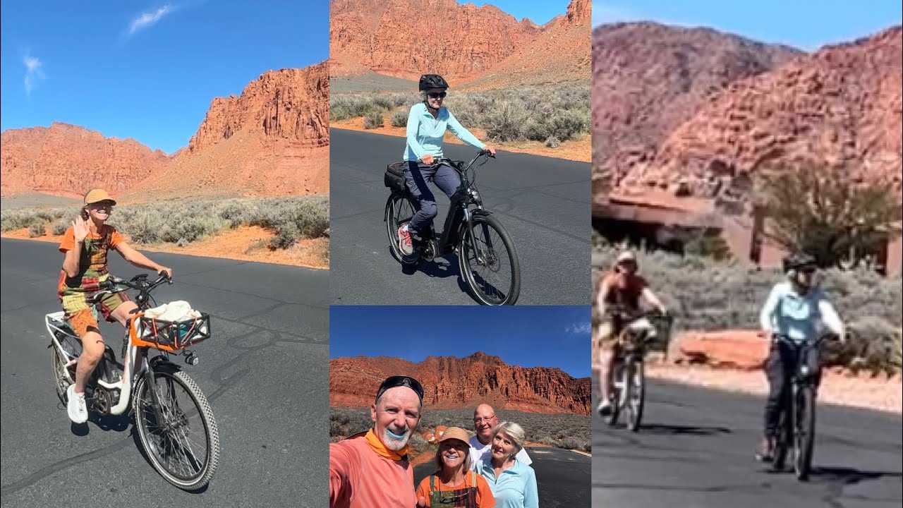 Bicycling in Ivins! 🚴‍♀️🚴🏻‍♂️🚴🏼🚴‍♀️