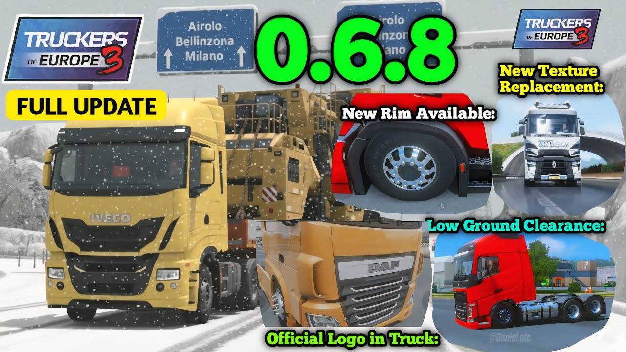 Ещё одно большое обновление 0.6.8 &mdash; полный список изменений | Новое обновление Truckers of Europe...