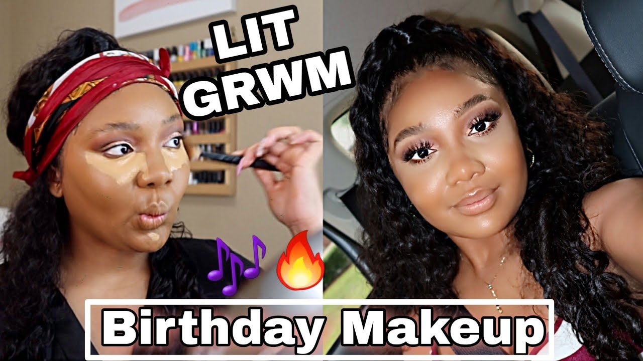 Birthday Makeup! RATCHET DESTINY LIT GET READY WITH ME. *singing + trap music*