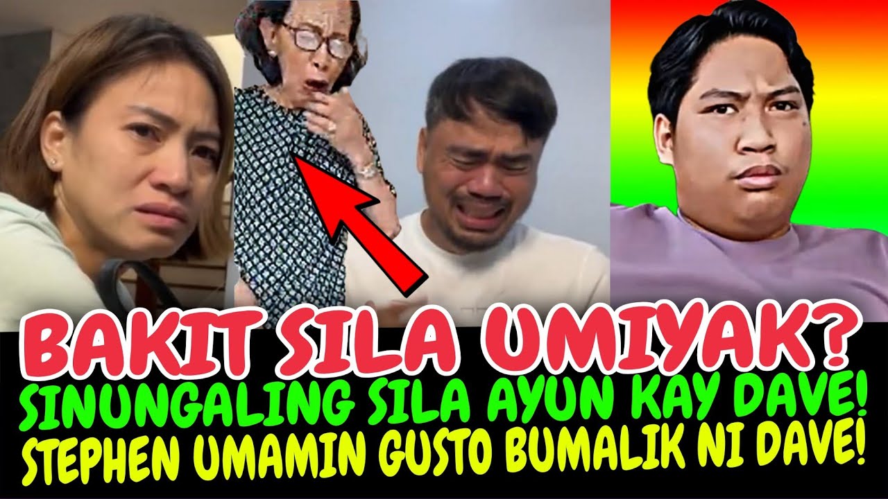 OMG! STEPHEN UMAMIN NA! DAVE UMIIYAK GUSTO NA BUMALIK!