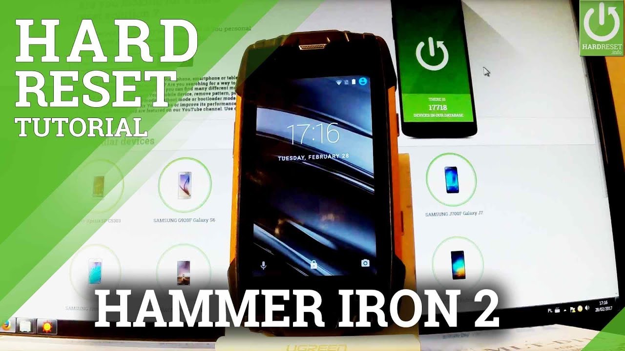 How to Hard Reset myPhone Hammer Iron 2 - Bypass Pattern / Format Android