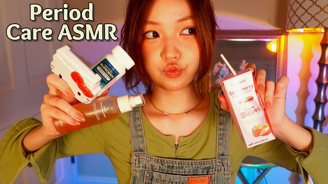 ASMR RP | 🍫 Подруга позаботится о тебе во время месячных 🩸💊 (лекарства, закуски, расческа, уход з...