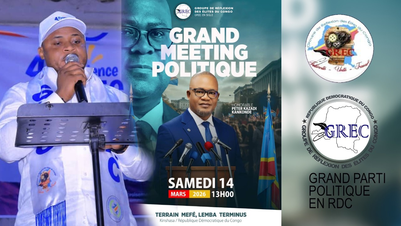 GRAND MEETING POLITIQUE DE VÉRITÉ CE 14-MARS 13H00 AU TERRAIN MEFE AVEC PETER KAZADI KANKONDE