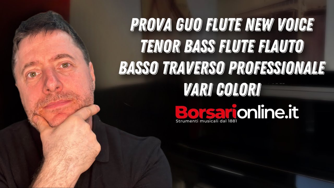 PROVA GUO FLUTE NEW VOICE TENOR BASS FLUTE FLAUTO BASSO TRAVERSO PROFESSIONALE VARI COLORI