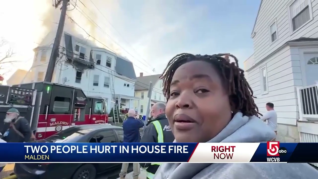 2 injured in Malden fire