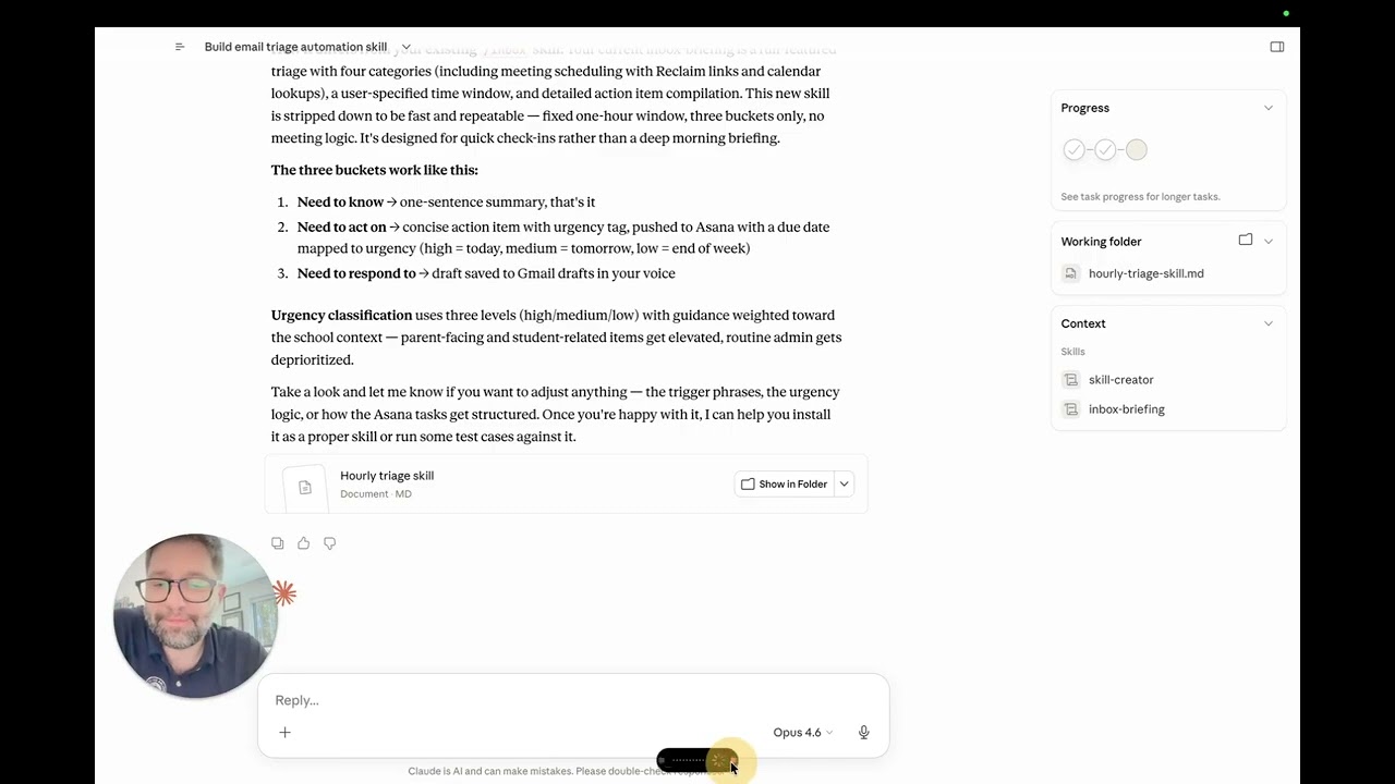 How I Built an AI That Triages My Inbox Every Hour (Claude Cowork Tutorial)