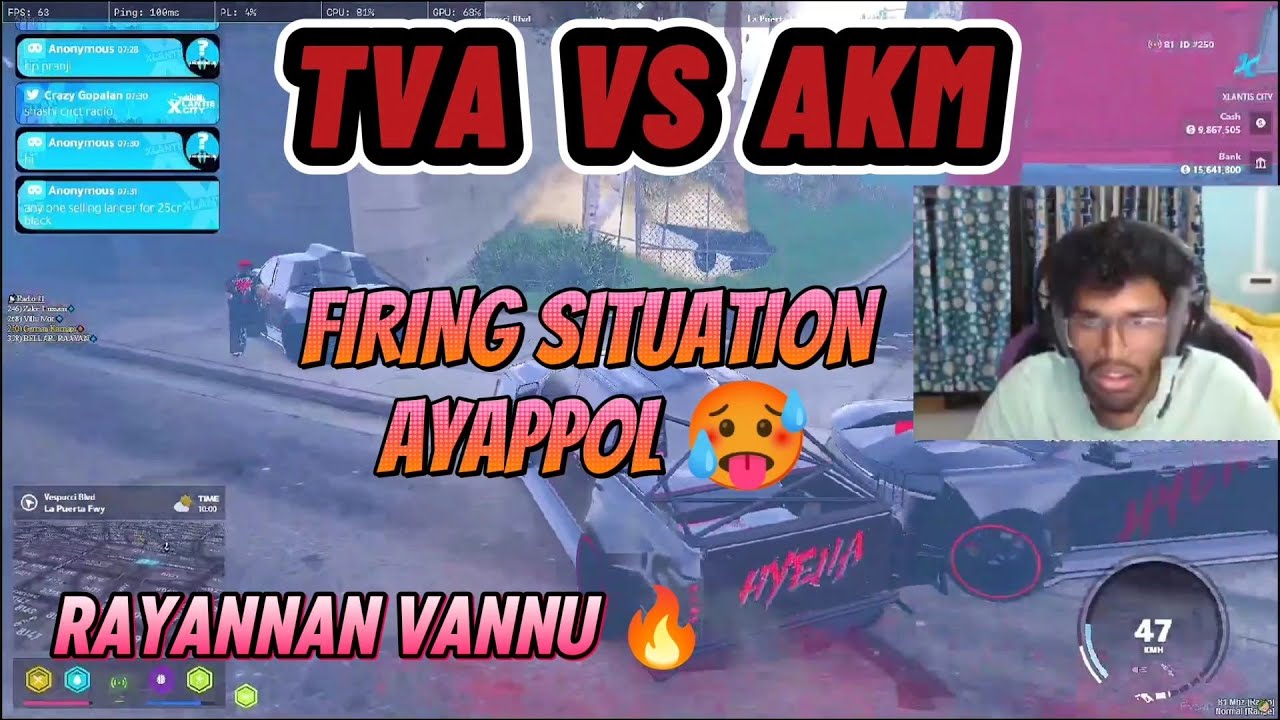 TVA VS AKM FIRING SITUATION AYAPPOL 🥵😮‍💨 #tva #eaglegaming #blindrebel