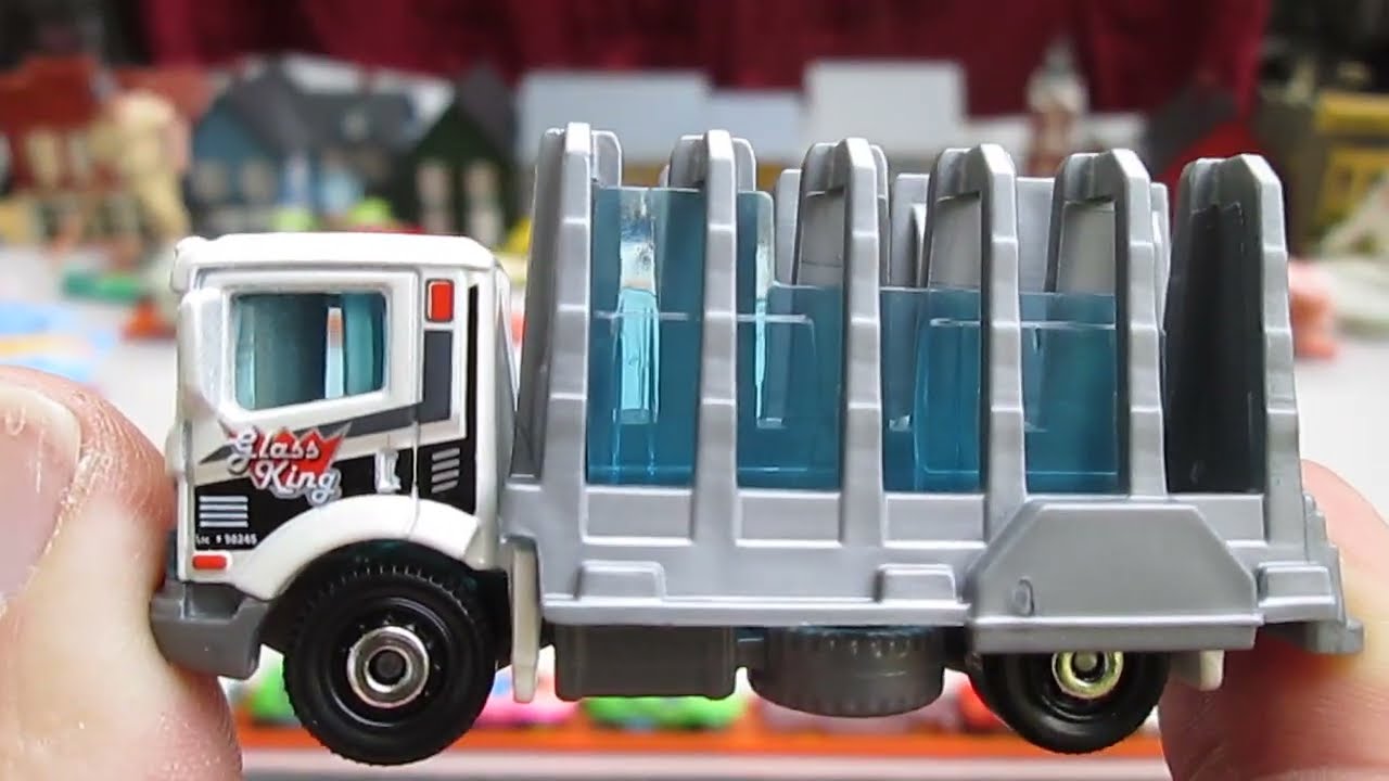 Glass King Window Pane City Work Truck - Mattel Matchbox Toy Diecast Unboxing and Review - White MBX