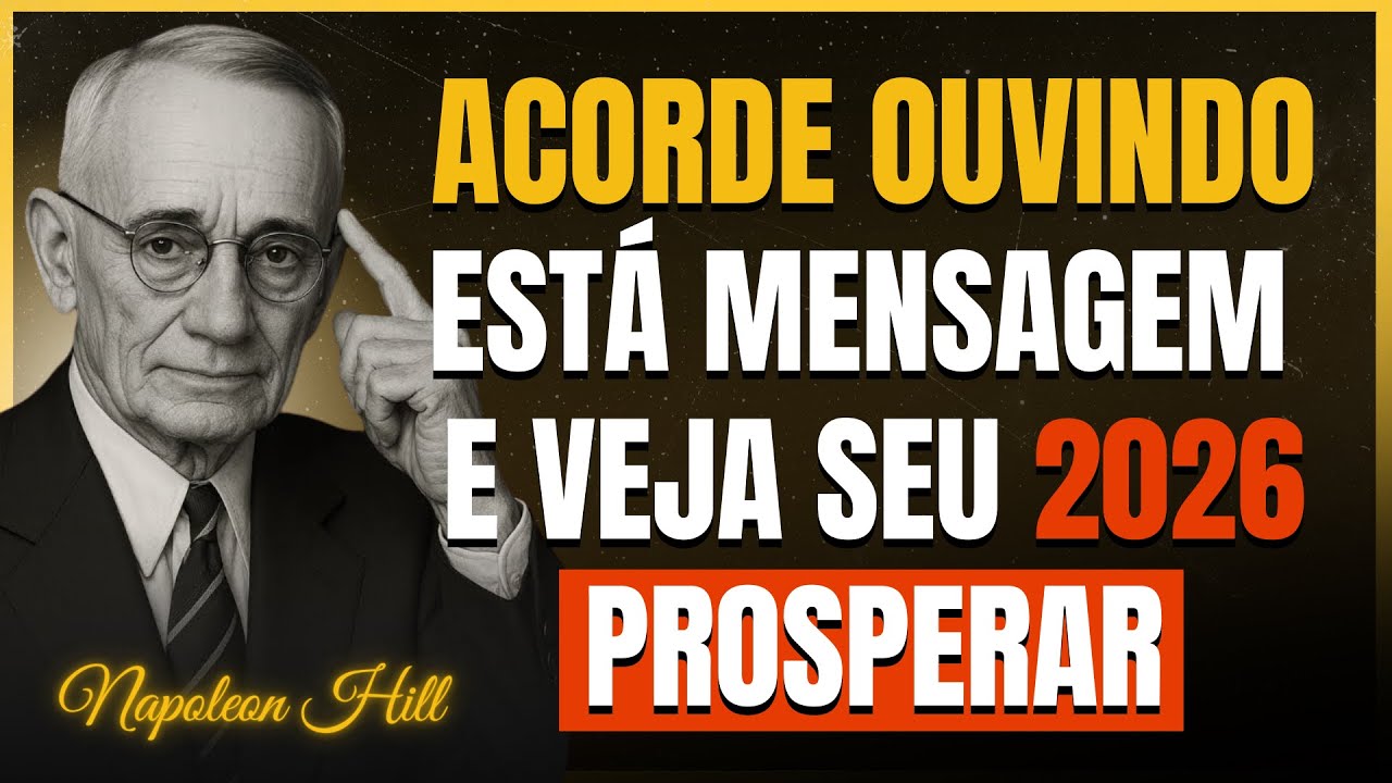 Escute Esta Mensagem Essa Manhã: Como Atrair Prosperiade para 2026 | Napoleon Hill