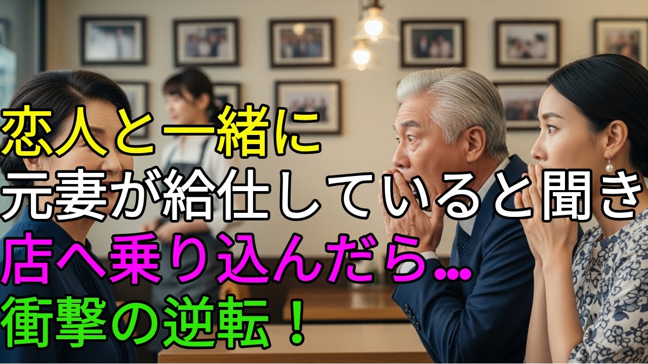 元妻が定食屋で働いてると聞いて若い恋人と見物に行った58歳部長の末路｜老後物語｜感動物語｜物語ラジオ｜オーディオブック