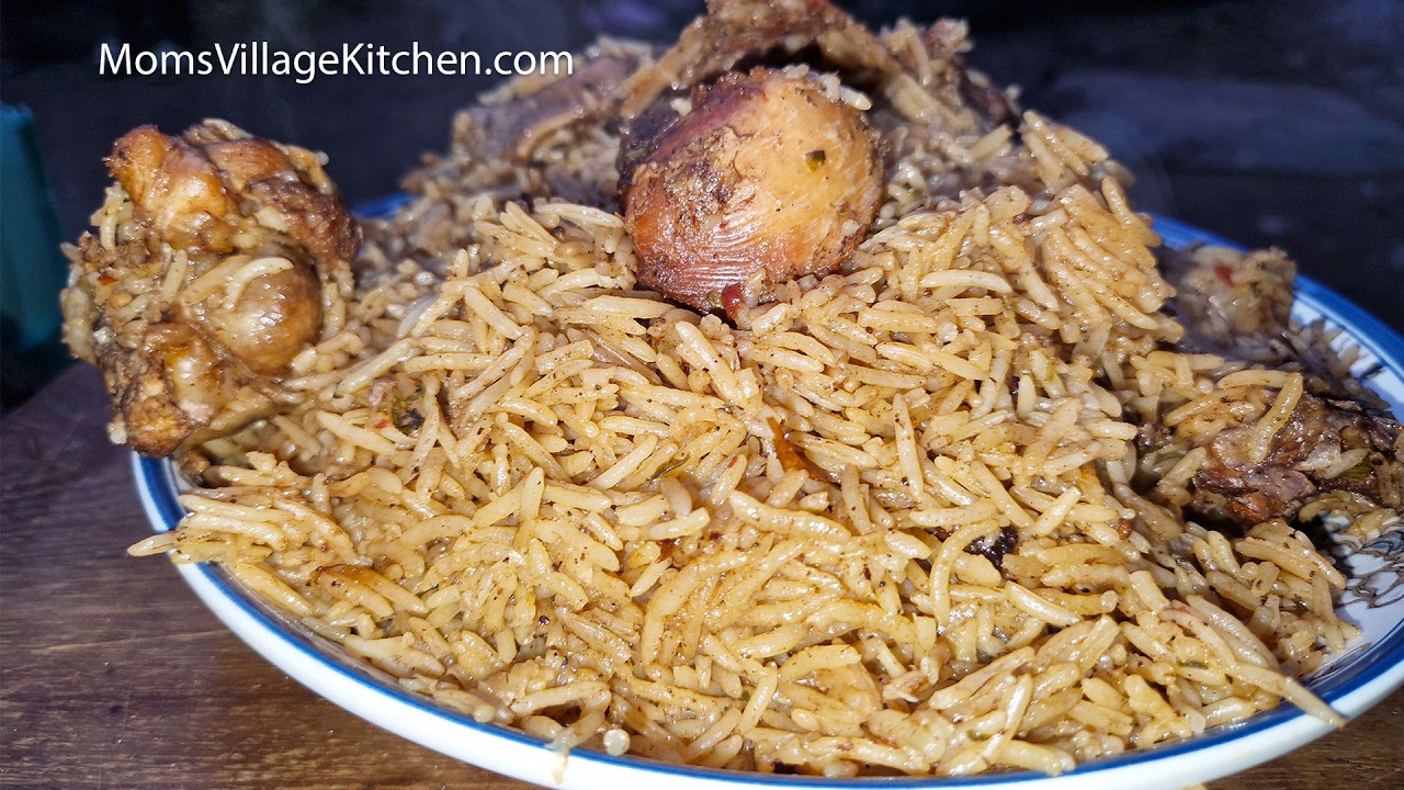 How to Prepare Turkey Pilau (Rice & Turkey) | Ugandan Home-Style Recipe 🍚🦃 | Mom’s Village Kitchen