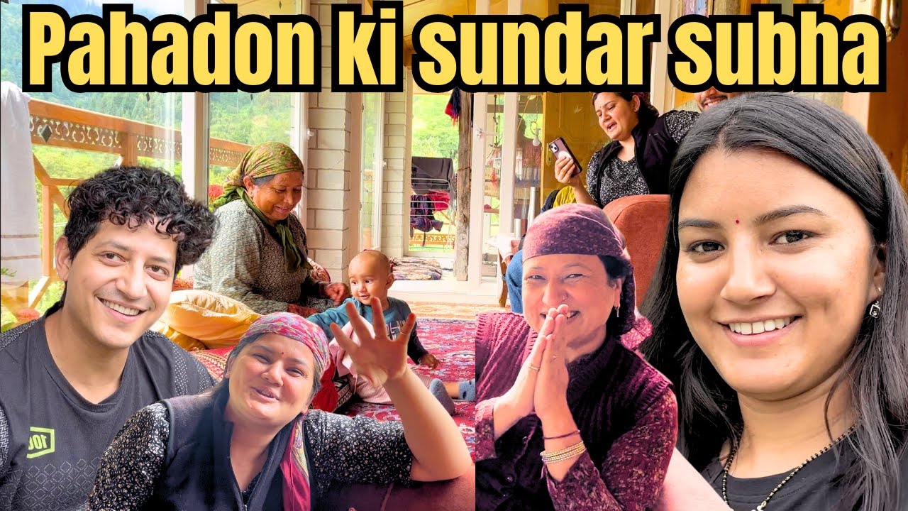 Pahadon ki sundar subha || Family || Manali || Kullu || Himachal Pradesh || Aanchal and Helly