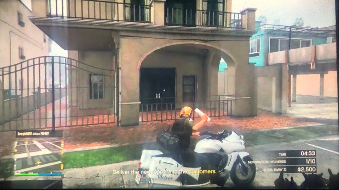 Grand Theft Auto 5 The Criminal Enterprise Xboxone Live Pt 154 Odd Jobs Newspaper Route 30thJan2026